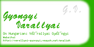 gyongyi varallyai business card